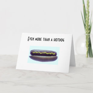 CARTÃO EU TE AMO AINDA MAIS DO QUE UM HOTDOG