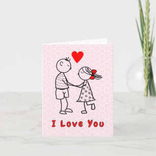 Cartão Eu Te Amo Casal Romântico Texto Personaliza