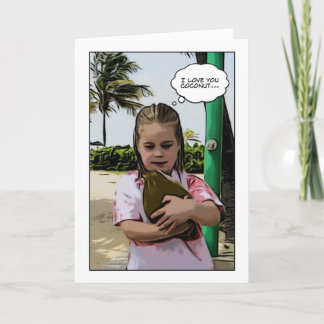 Cartão Eu te amo coco
