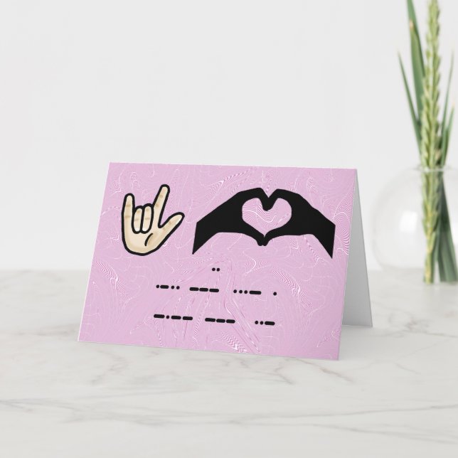 Cartão 'Eu Te Amo de 3 Maneiras' (Frente)