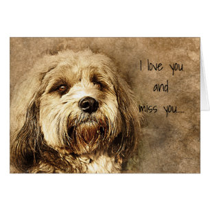 Cartão Eu te amo e sinto sua falta, Sad Dog