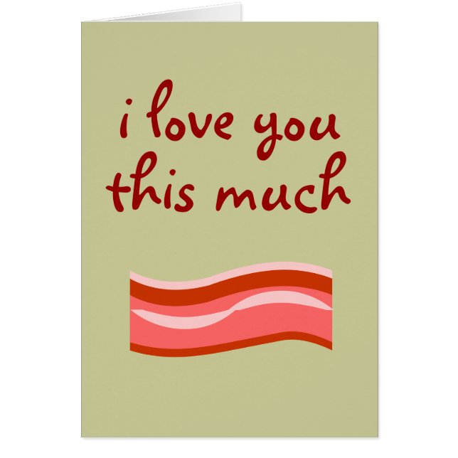 Cartão Eu te amo este muito (Frente)