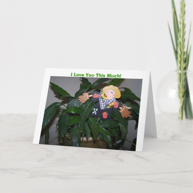 Cartão Eu te amo este muito! (Frente)