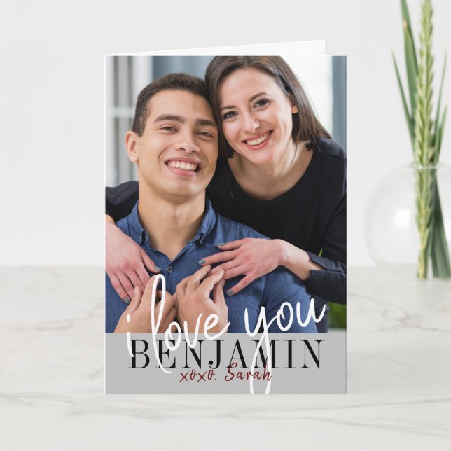 Cartão Eu Te Amo Foto De Dia de os namorados (Frente)
