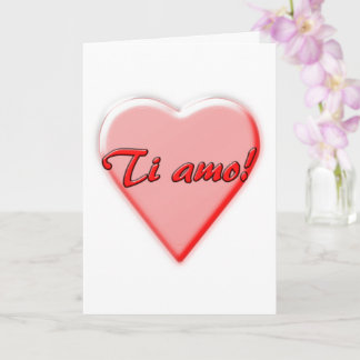 cartão Eu Te Amo, italiano