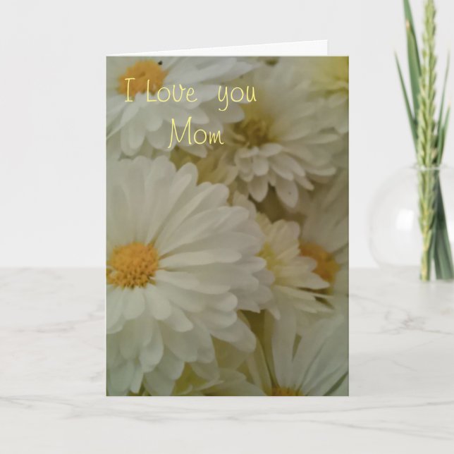 Cartão Eu te amo mãe (Frente)