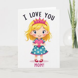 Cartão 'Eu Te Amo Mãe Melhor'