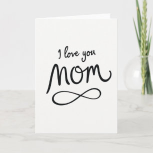 Cartão Eu Te Amo Mãe Para Sempre