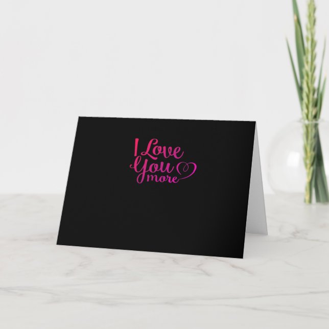 Cartão Eu Te Amo Mais Design Minimalista Suave (Frente)