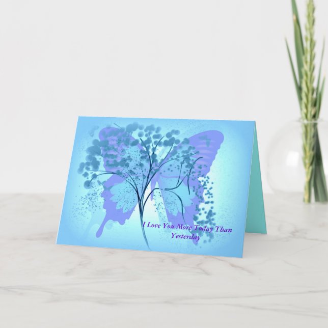 CARTÃO EU TE AMO MAIS HOJE DO QUE ONTEM (Frente)