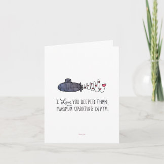 Cartão Eu Te Amo Mais Profundamente Que A Profundidade Má