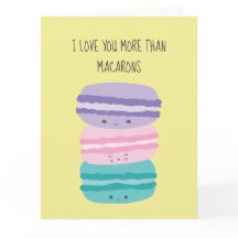 Eu te amo mais que Macarons Kawaii Pastel Cute