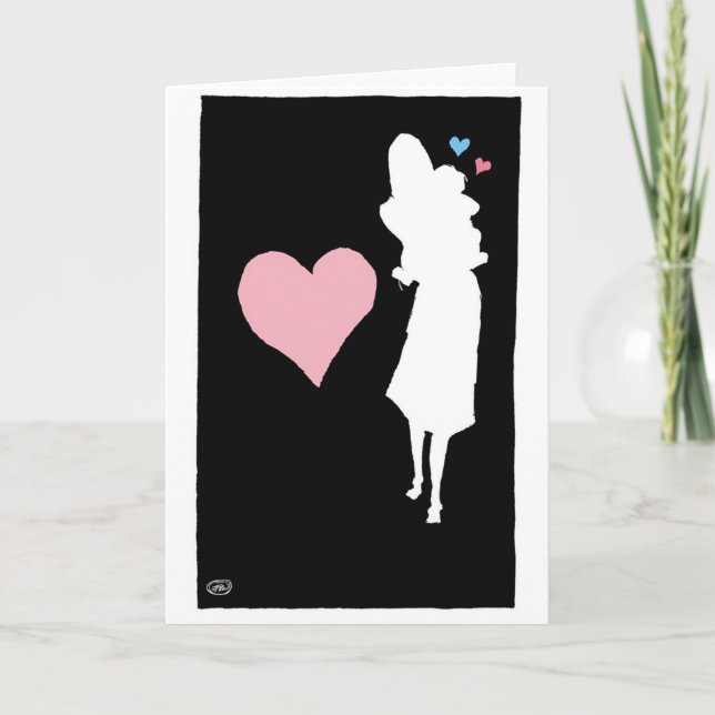 Cartão Eu te amo, mamã (Frente)