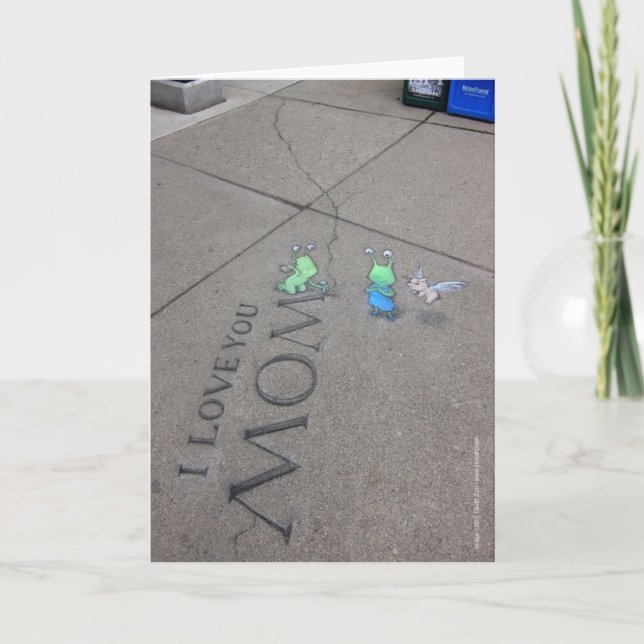 Cartão Eu te amo mamã (Frente)