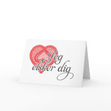 Eu te amo no dinamarquês - escavação do elsker de