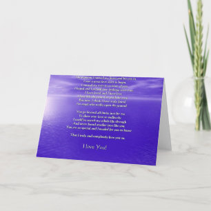 Cartão Eu te amo poema