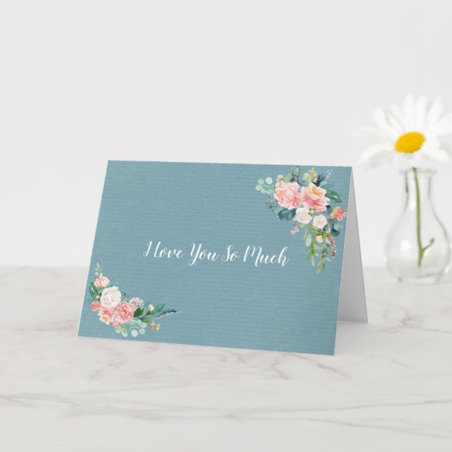 Cartão Eu Te Amo Tanto Cartaz (Planta pequena)