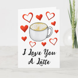 Cartão Eu Te Amo Um Dia de os namorados De Café Latino