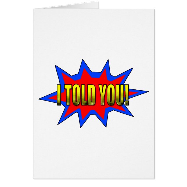 Cartão Eu Te Disse (Frente)