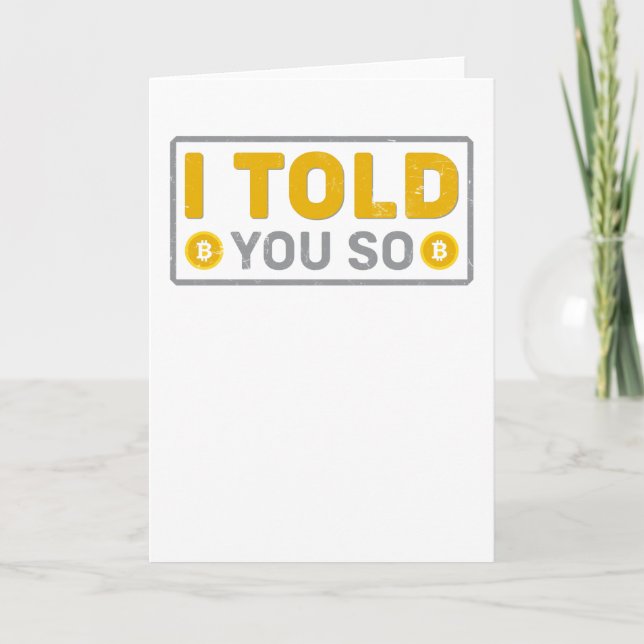 Cartão Eu Te Disse Isso! (Frente)