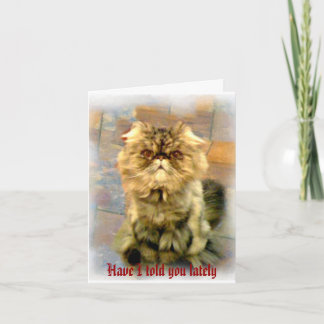 Cartão Eu te disse ultimamente. .