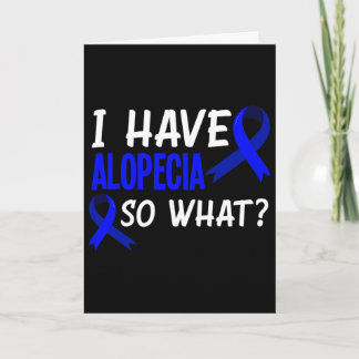 Cartão Eu Tenho Alopecia Diversão Guerreiro da Alopecia