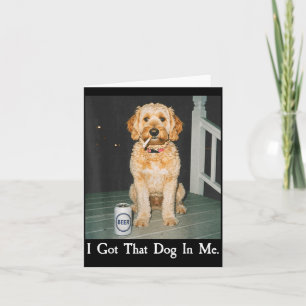 Cartão Eu Tenho Esse Cachorro Em Mim Engraçado Golden Doo