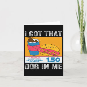Cartão Eu Tenho Esse Cachorro Em Mim Piada Combinação De