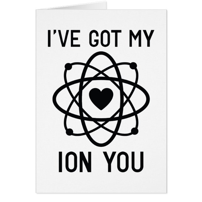 Cartão Eu tenho o meu íon (Frente)