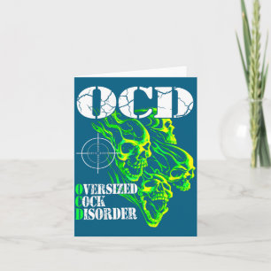 Cartão Eu Tenho Transtorno de Ocd Super Dimensionado