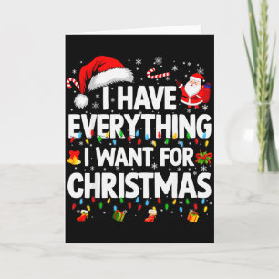 Cartão Eu Tenho Tudo Que Quero Para O Natal Casal Xmas