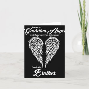 Cartão Eu Tenho Um Anjo Da Guarda No Céu Chamo-Irmão