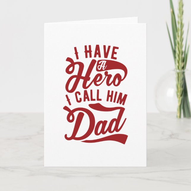 Cartão Eu Tenho Um Herói (Frente)