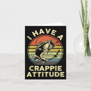 Cartão Eu Tenho Uma Camisa De Atitude De Calço De Peixe P