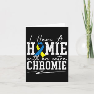 Cartão Eu Tenho Uma Casa Com Uma Síndrome De Chromie Abai