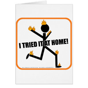Cartão Eu tentei-o em casa!