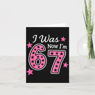 Cartão Eu tinha 6 anos agora eu tenho 7 67 Seis Sete Meme