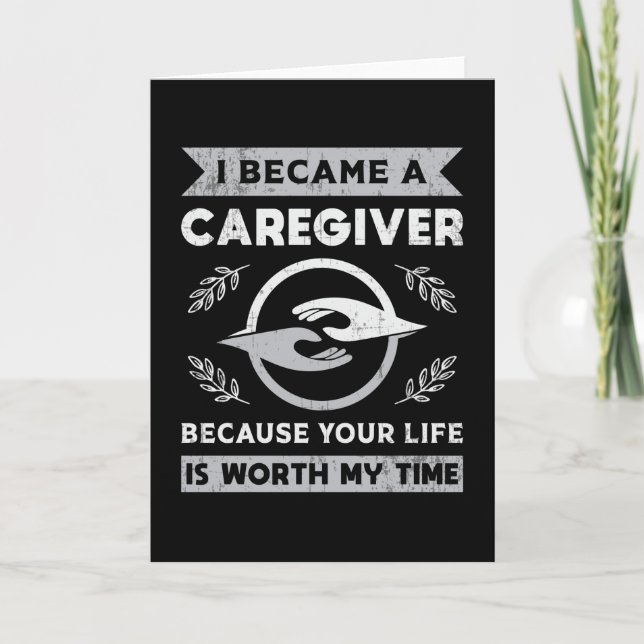 Cartão Eu Tornei-Me Um Prestador De Cuidados Enfermeiros  (Frente)