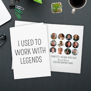 Cartão Eu Trabalhava Com Legendas 12 Foto De Colega