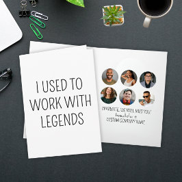 Cartão Eu Trabalhava Com Legendas 6 Foto De Colega