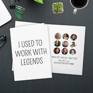 Cartão Eu Trabalhava Com Legendas 9 Foto De Colega De Tra