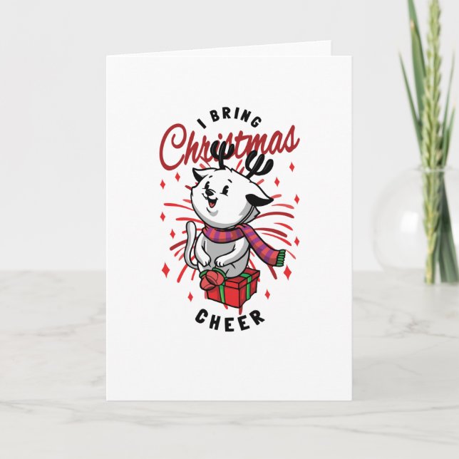 Cartão Eu Trago Alegria de Natal (Frente)
