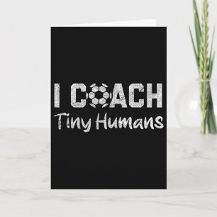 Cartão Eu Treino Humor de Futebol de Humanos Minúsculos P