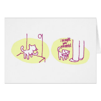 Cartão Eu trouxe-o apresento…