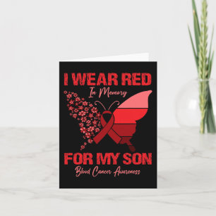 Cartão Eu Uso Vermelho Em Memória Do Meu Filho Conscienti