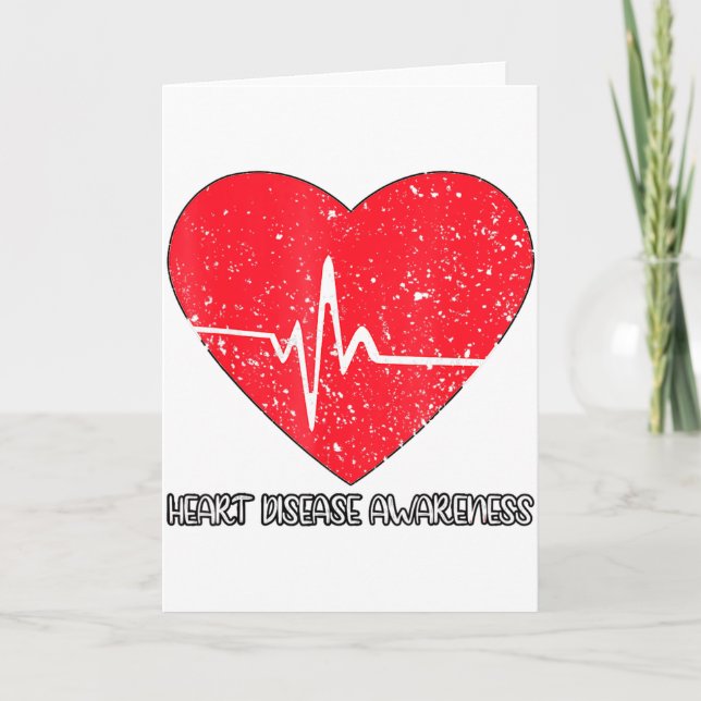 Cartão Eu Uso Vermelho Para Combater a Conscientização so (Frente)