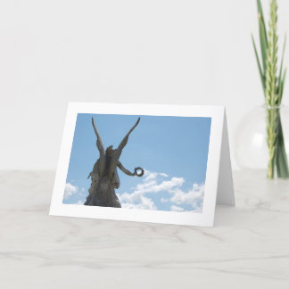 Cartão Eu ver uma captura do anjo uma nuvem