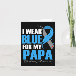 Cartão Eu Visto Azul Para A Pena De Consciência Do Meu Pa