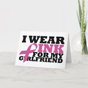 Cartão Eu Visto cor-de-rosa para a minha placa de Namorad