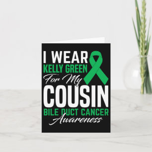Cartão Eu Visto Kelly Green Para O Meu Cancer Primo Bile